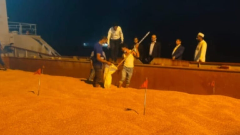 57,000トンの米国産小麦が到着