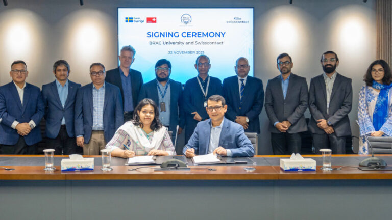 BRAC大学とスイスコンタクトが協力し、ESG重視の学術プログラムを開始