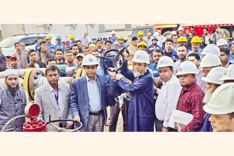 ハビガンジ第5井の改修により、国営ガス網へのガス供給が増加