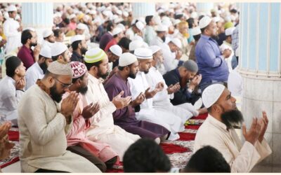 BNP議長カレダ・ジア氏の回復を祈るジュマの礼拝後の特別祈祷