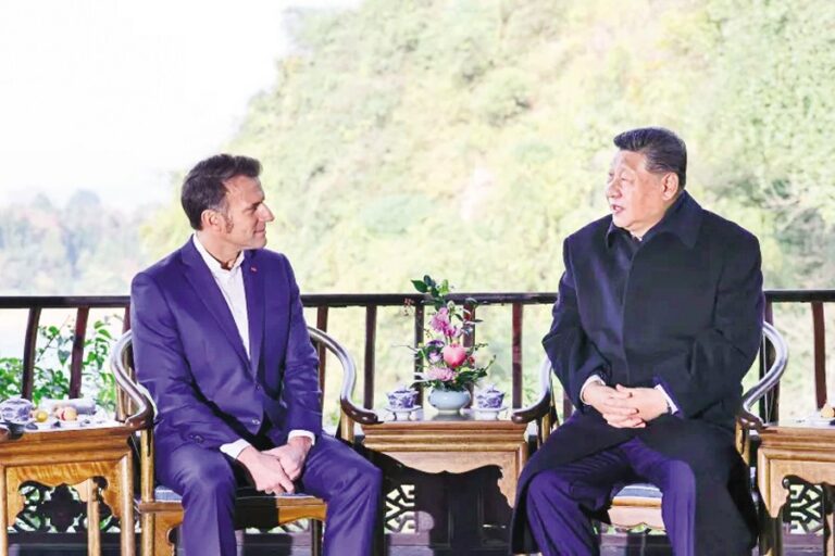 マクロン大統領、貿易黒字を理由に中国に関税を課すと警告