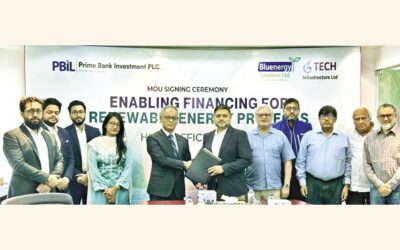 プライムバンク・インベストメント、再生可能エネルギーの促進に向けブルーエナジーおよびGテックと覚書を締結