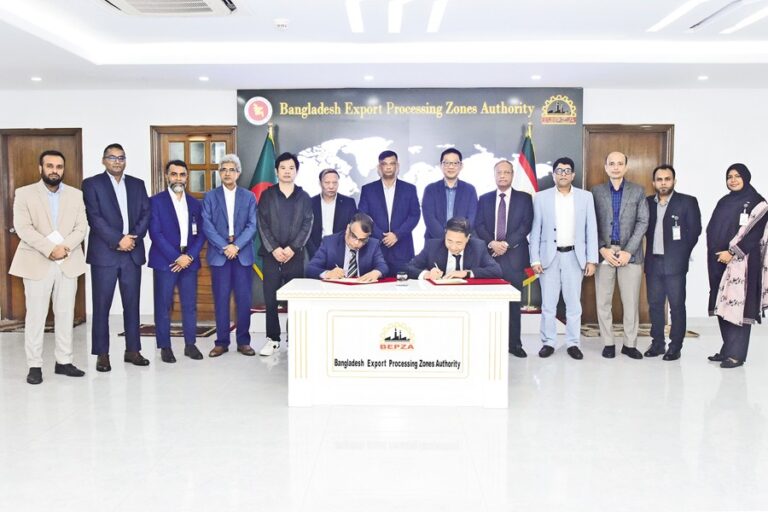 中国企業がBEPZA経済特区に衣料品産業を設立