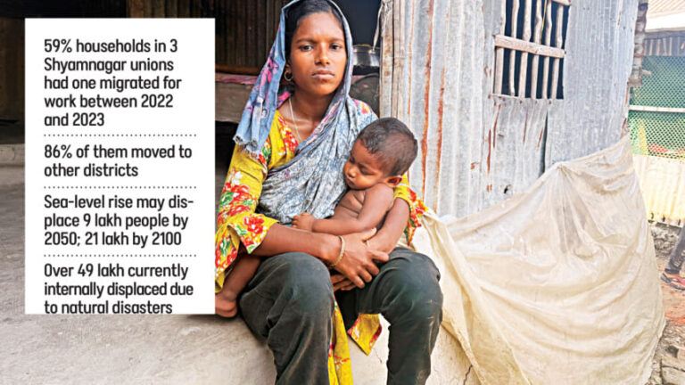 バングラデシュ沿岸部：移住と借金の罠に追い込まれる家族