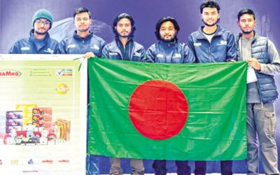 バングラデシュチームが銀メダルを獲得