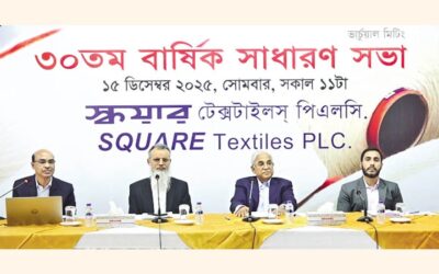 スクエア・テキスタイルズ、32%の現金配当を発表