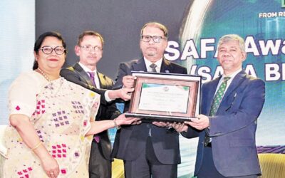 アグラニ銀行がSAFA功労賞を受賞