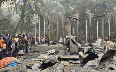 BNP党首の自宅が施錠され放火され、7歳児が死亡