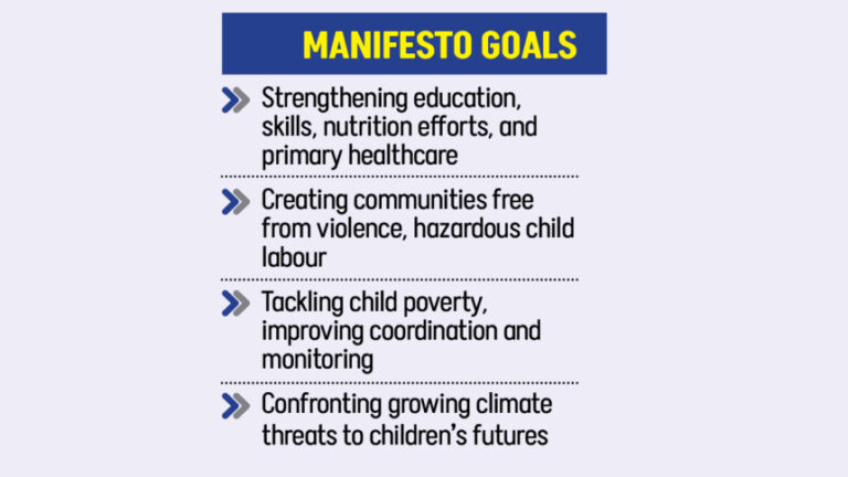 12政党が子どもの権利に関するマニフェストに署名