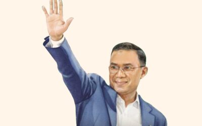 今日はタリーク・ラーマンを迎えるためのステージの準備が整った