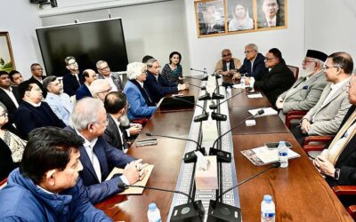 タリーク・ラーマンが一流の実業家や産業起業家と会合