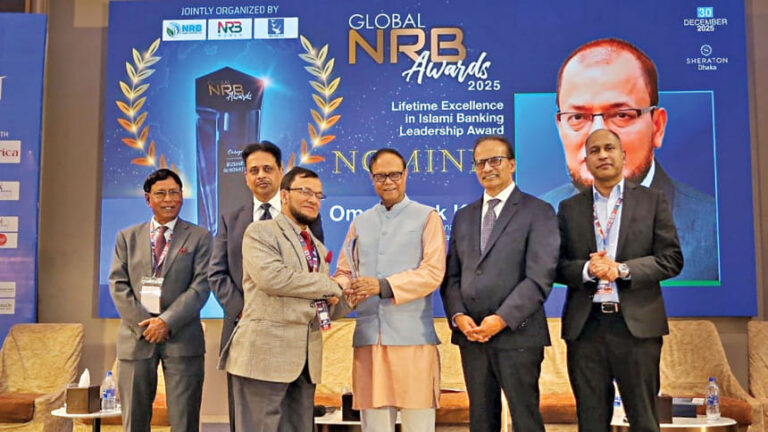 イスラミ銀行MDがグローバルNRBアワード2025で表彰される