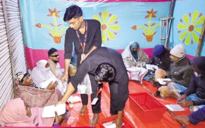 シュワプノ、ホームレスに夜間の避難所と食事を提供