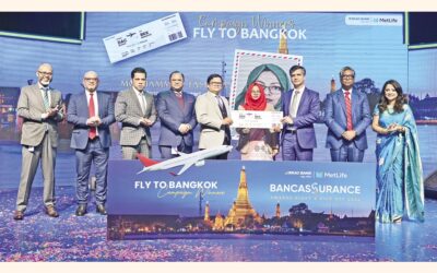 バンカシュアランスキャンペーン当選者にはバンコク行き航空券が贈られます