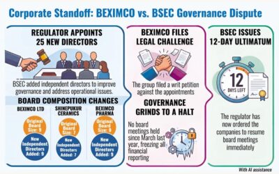 上場BEXIMCO企業は、法的膠着状態が長引く中、取締役会を中止
