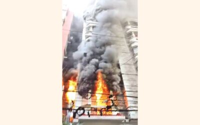 ウッタラの住宅火災で6人が焼死