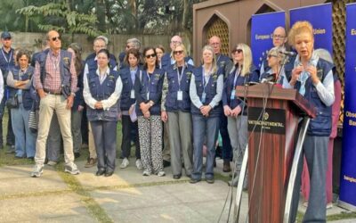 EUミッションは64の地区に56人の選挙監視員を派遣