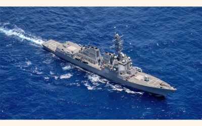 米軍駆逐艦がイスラエルのエイラート港に入港