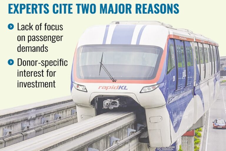 モノレール、LRTは4大計画で検討されず