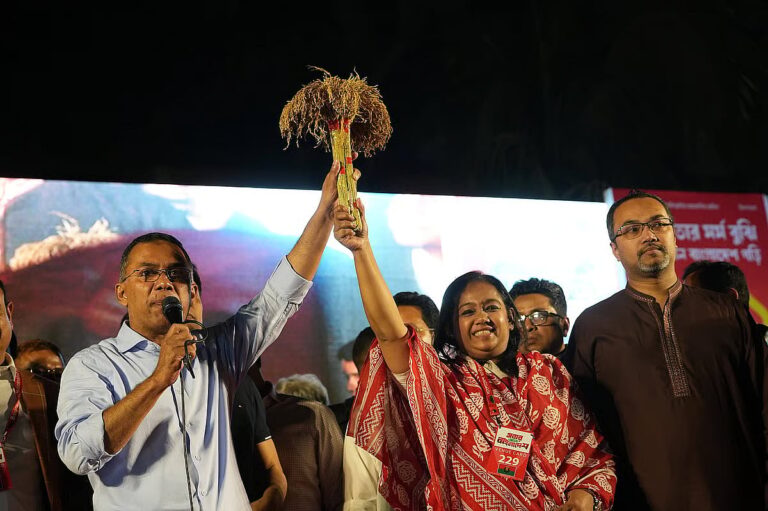 選挙集会：タリーク・ラーマン氏、国民に警戒を怠らないよう呼びかけ