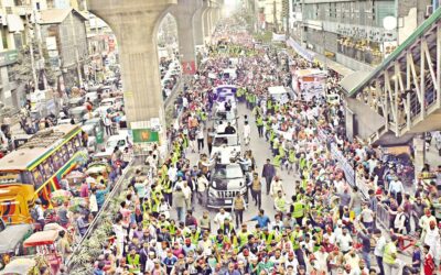 ジャマーアト・エ・イスラミが行列を行う