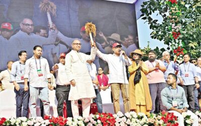 BNP タリケ・ラーマン会長がミルザ・アッバス氏を紹介