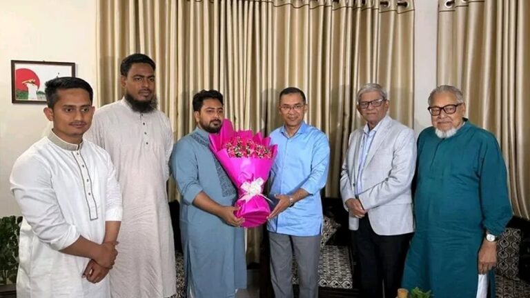 タリク・ラーマン氏がNCP招集者のナヒド・イスラム氏と会談