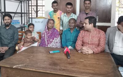 ディプ・ダスさんの家族は殺人裁判の進展に不満を抱き、250万タカの賠償金を受け取る