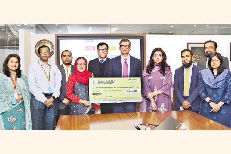 EBLはサラセミア財団と提携し、恵まれない人々を支援しています