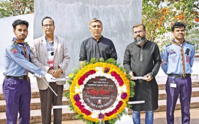 パブナ科学技術大学（PUST）の家族が追悼の意を表した