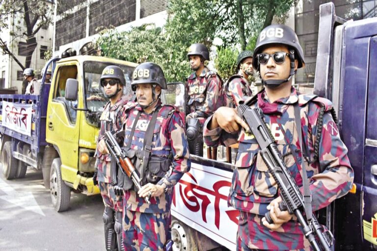 BGBは投票業務中に殺傷兵器を使用しないよう指示