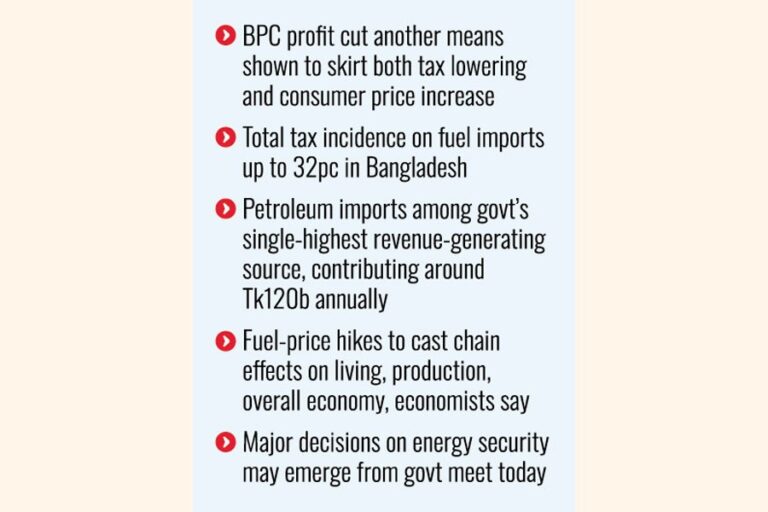 燃料輸入に対する多層税の再調整