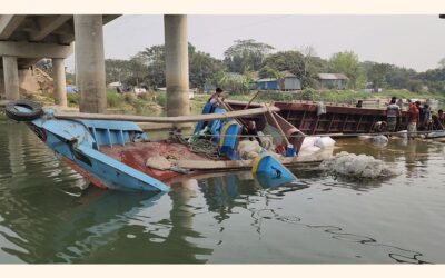 廃橋の橋脚が残る川底は、事故多発地帯と化している。