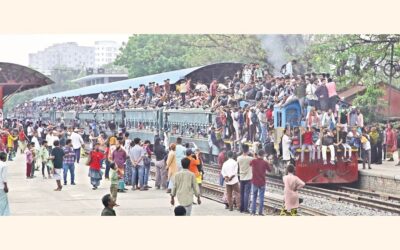 交通機関の混雑により、イードの混雑が混乱に陥る