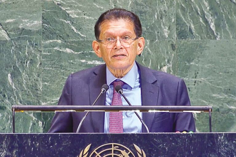 カリルール・ラフマン外務大臣が記念式典で演説する