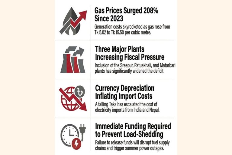 電力部門は2010億タカの補助金増額を求めている
