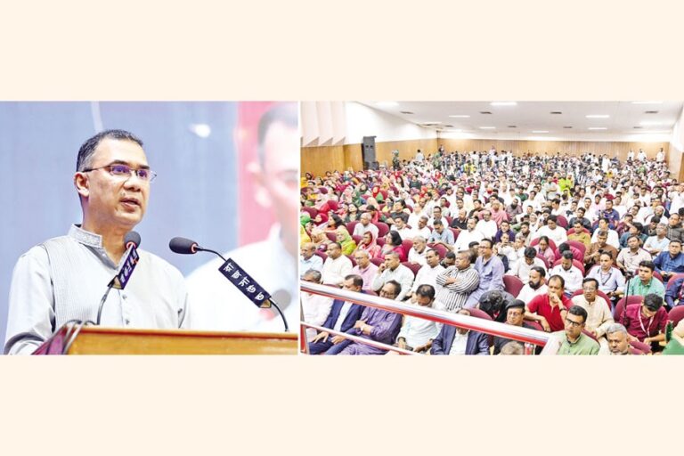 首相は、包括的で自立したBDを構築するために団結を呼びかけた。