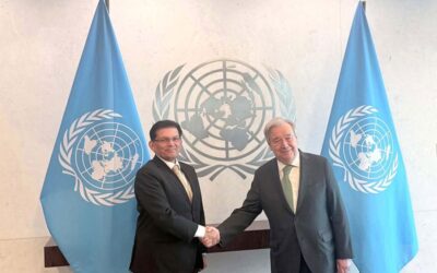 ハリルル・ラーマン外務大臣はアントニオ・グテーレス国連事務総長と会談した