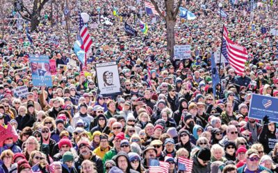 移民政策とイラン戦争に反対する「ノー・キングス」集会が米国を揺るがす