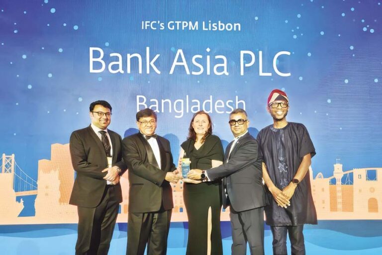 IFCがバンク・アジアを「南アジア最優秀GTFP発行銀行」として表彰