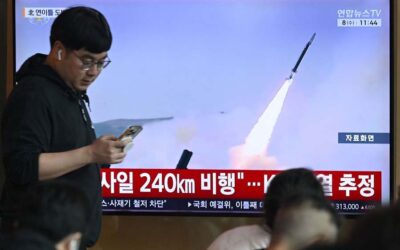 北朝鮮が東シナ海に向けて弾道ミサイルを発射