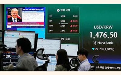 米イラン停戦合意後、原油価格が急落し、世界のエネルギー関連株が下落