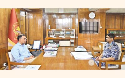 ハサン・マフムード・カーン空軍大将が首相を表敬訪問した。