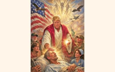 トランプ氏が自身をイエス・キリストのような姿に合成したAI画像を投稿し、物議を醸す