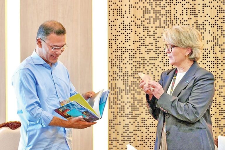 ベネディクト・シルブレッド・ファスマー氏、タリク・ラーマン首相を表敬訪問