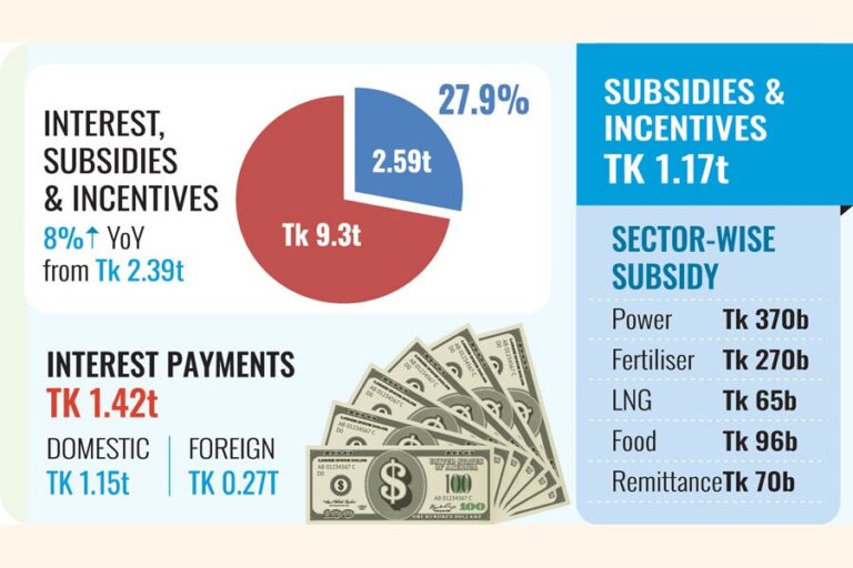 利払い、補助金、大きなパイを飲み込むためのインセンティブ