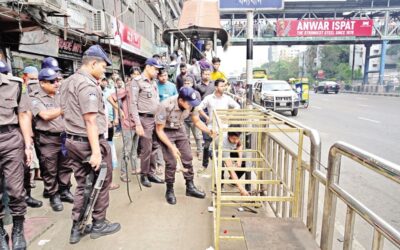 DMPが違法な歩道占拠者に対する取り締まりを開始