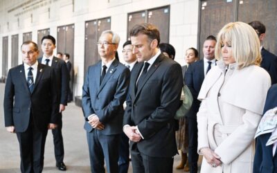 マクロン大統領は日本訪問後、韓国へ向かう。