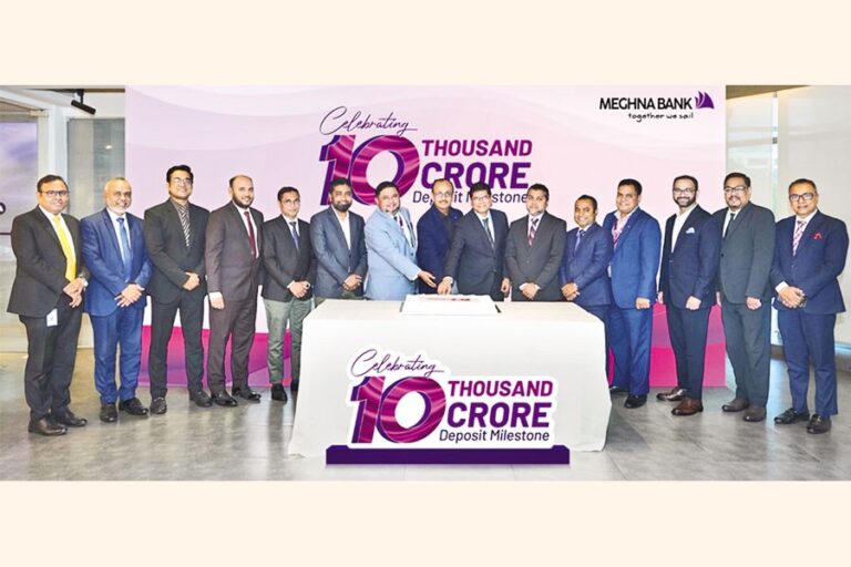 メグナ銀行の預金総額が1000億タカに到達
