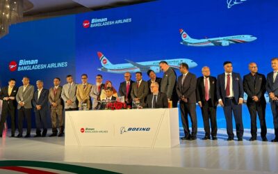 ビマン航空はボーイング社と新型航空機14機の購入契約を締結した。